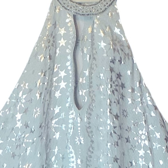 Urban Outfitters Kimchi‎ Blue Corellia Winter Princess Stars Beaded Neck Dress S - Picture 4 of 13